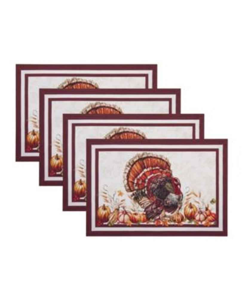 Elrene Autumn Heritage Turkey Table Linens Collection