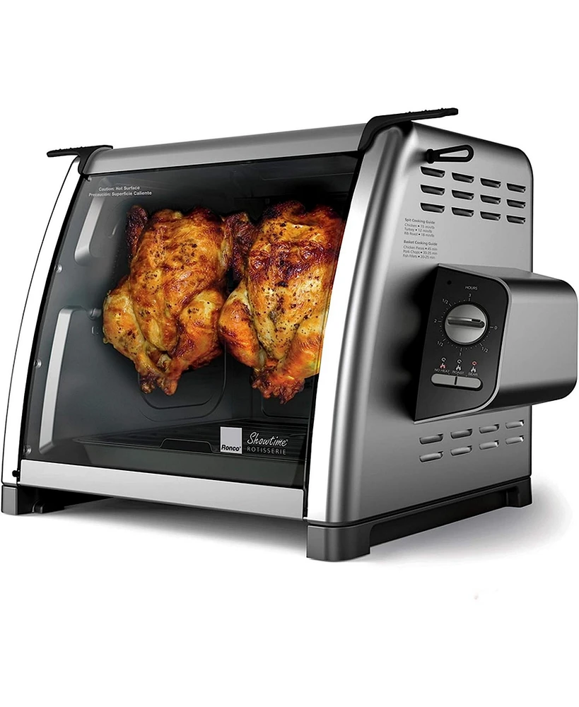 Ronco Modern Rotisserie Oven, Large Capacity (15lbs) Countertop Oven, Multi-Purpose Basket for Versatile Cooking, Easy-to-Use Controls