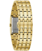 Bulova Women's Marc Anthony Modern Quadra Diamond Accent Gold-Tone Stainless Steel Bracelet Watch 21mm