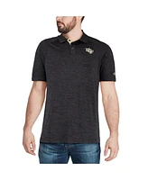 Men's Colosseum Heathered Black Ucf Knights Down Swing Polo Shirt