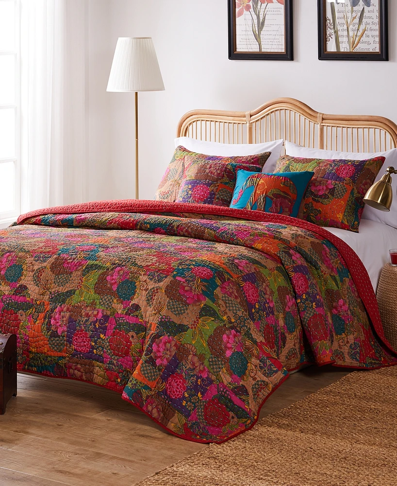 Greenland Home Fashions Jewel 3-Pc. Quilt Set