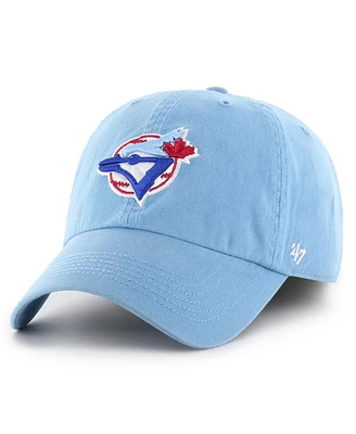 Men's '47 Brand Light Blue Toronto Blue Jays Cooperstown Collection Franchise Fitted Hat