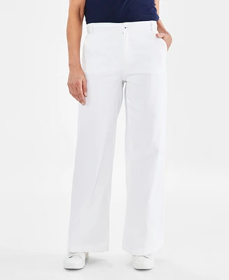 Style & Co Women's High-Rise Wide-Leg Jeans, Created for Macy's