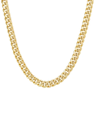Lightweight Polished Curb Chain Necklace 22" in 10K Yellow Gold