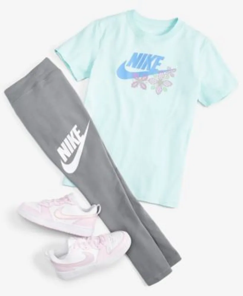 Nike Girls Cotton T Shirt Essentials Mid Rise Leggings Nike Big Girls Court Borough Low Recraft Casual Sneakers From Finish Line
