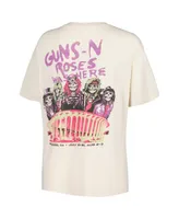 Women's Daydreamer Cream Guns n Roses Was Here Boyfriend T-shirt