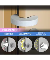 Jool Baby Toddler Door Finger Pinch Guards - Protects Children from Injuries and Lock-Ins, Soft Eva Foam, Damage-Free Safety (6 Pack)
