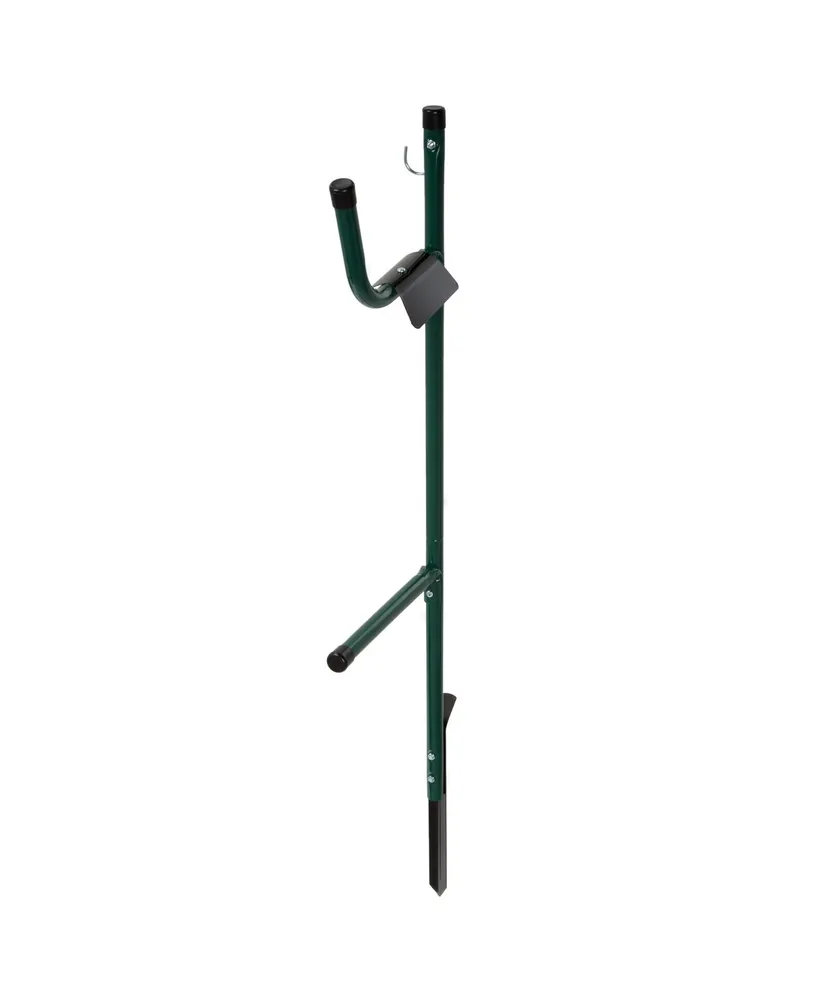 Water Hose Holder Easy-to-Install Garden Hose Storage Metal Rack with Stake - Outdoor Freestanding Hose Reel for Yard or Landscaping by Stalwart