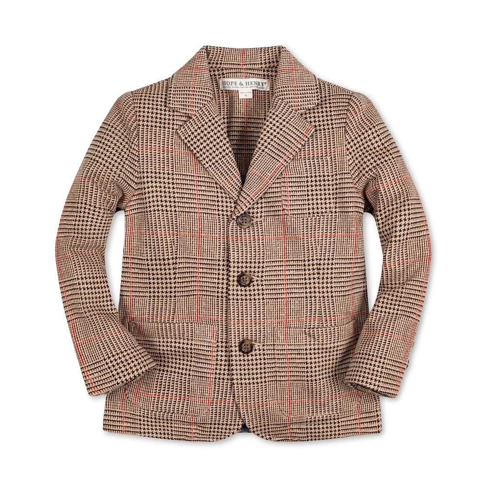 Hope & Henry Baby Boys Fleece Suit Blazer
