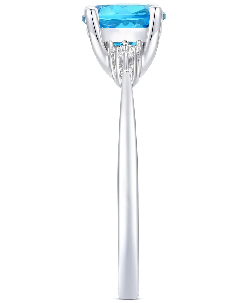 Amethyst (1-1/6 ct. t.w.) & Lab-Grown White Sapphire (1/20 Ring 14k Gold-Plated Sterling Silver (Also Additional Gemstones)