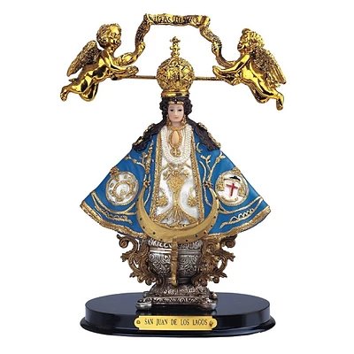 Fc Design 12"H Blue Our Lady of San Juan de Los Lagos Statue Our Lady of Saint John of The Lakes Holy Figurine Religious Decoration Home Decor Perfect