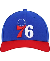 Men's Mitchell & Ness Royal, Red Philadelphia 76ers Mvp Team Two-Tone 2.0 Stretch-Snapback Hat