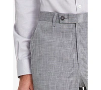 Dkny Men's Modern-Fit Black & White Plaid Suit Separate Pants