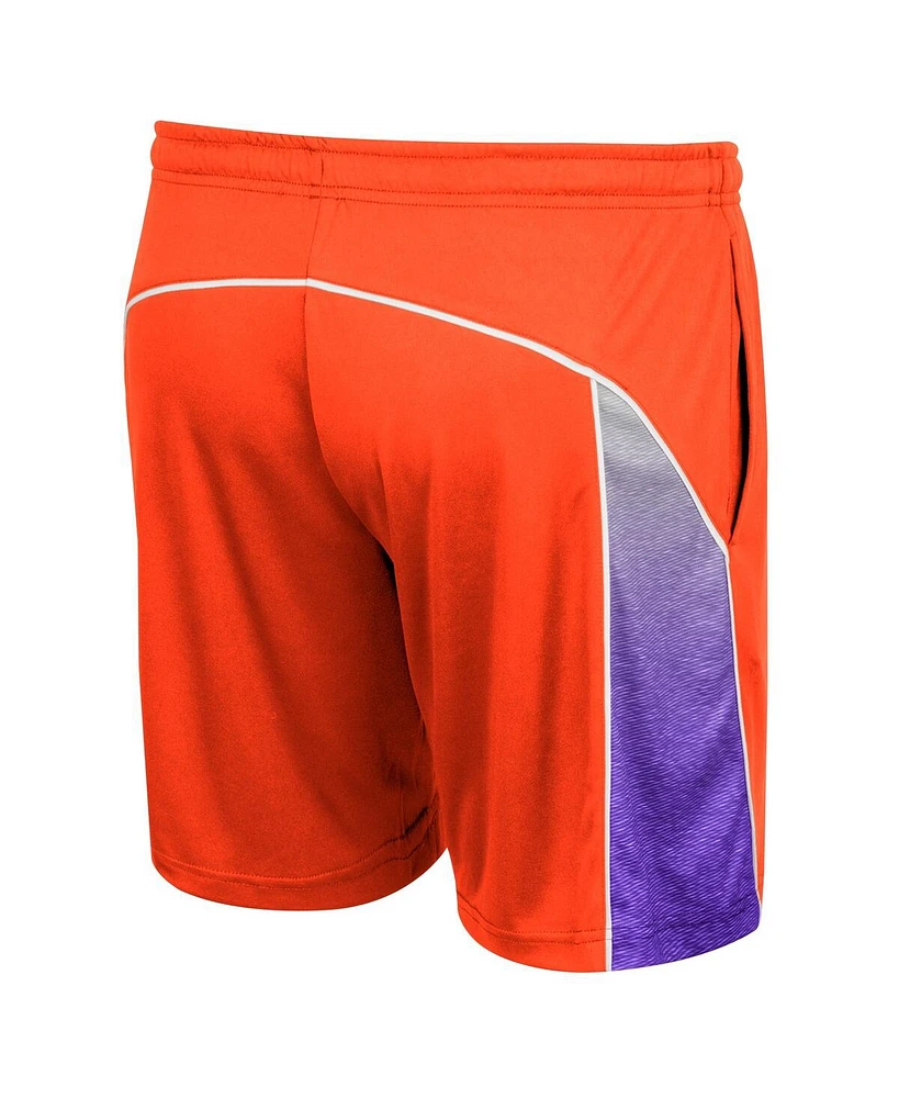 Men's Colosseum Orange Clemson Tigers Laws of Physics Shorts