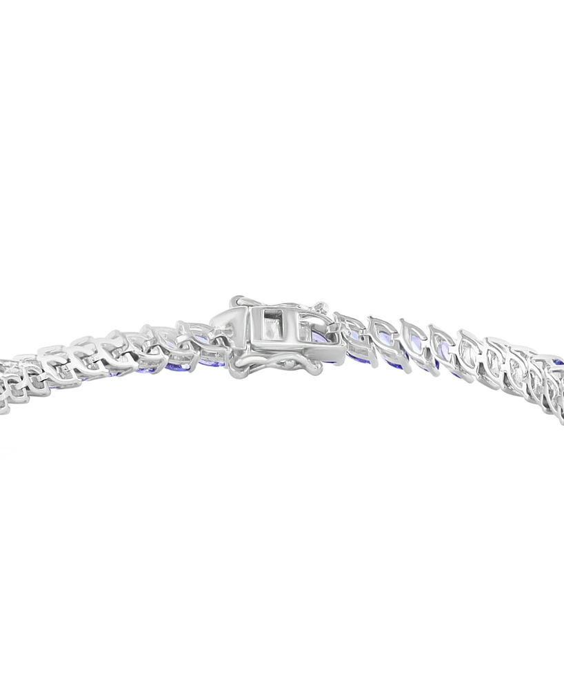 Effy Tanzanite Marquise Tennis Bracelet (12-1/3 ct. t.w.) in Sterling Silver