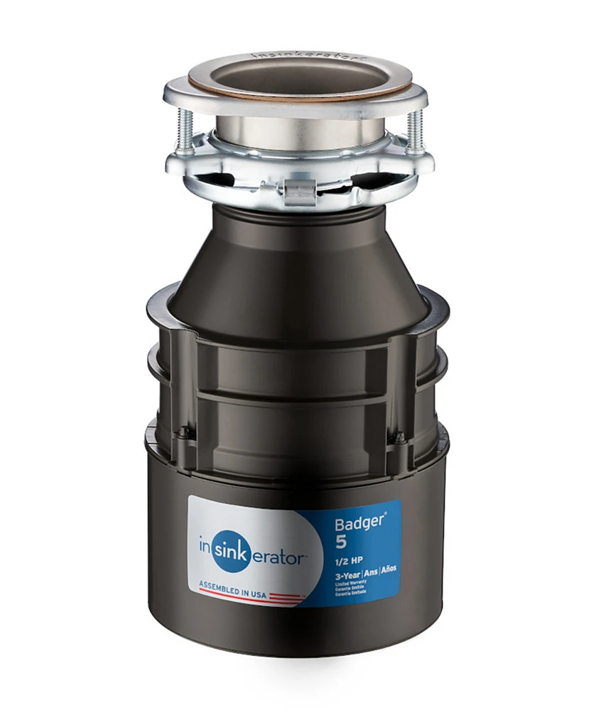 InSinkErator Badger 5 Garbage Disposal, 1/2 Hp
