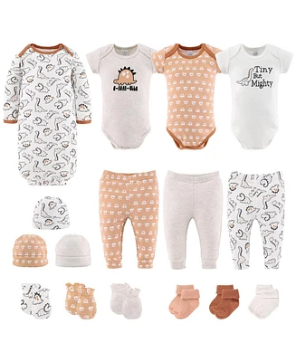 The Peanutshell Baby Boys Newborn Tiny Dino 16-Piece Layette Gift Set