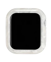 Anne Klein Women's Marbleized Ivory Acetate Protective Case designed for Apple Watch 40mm