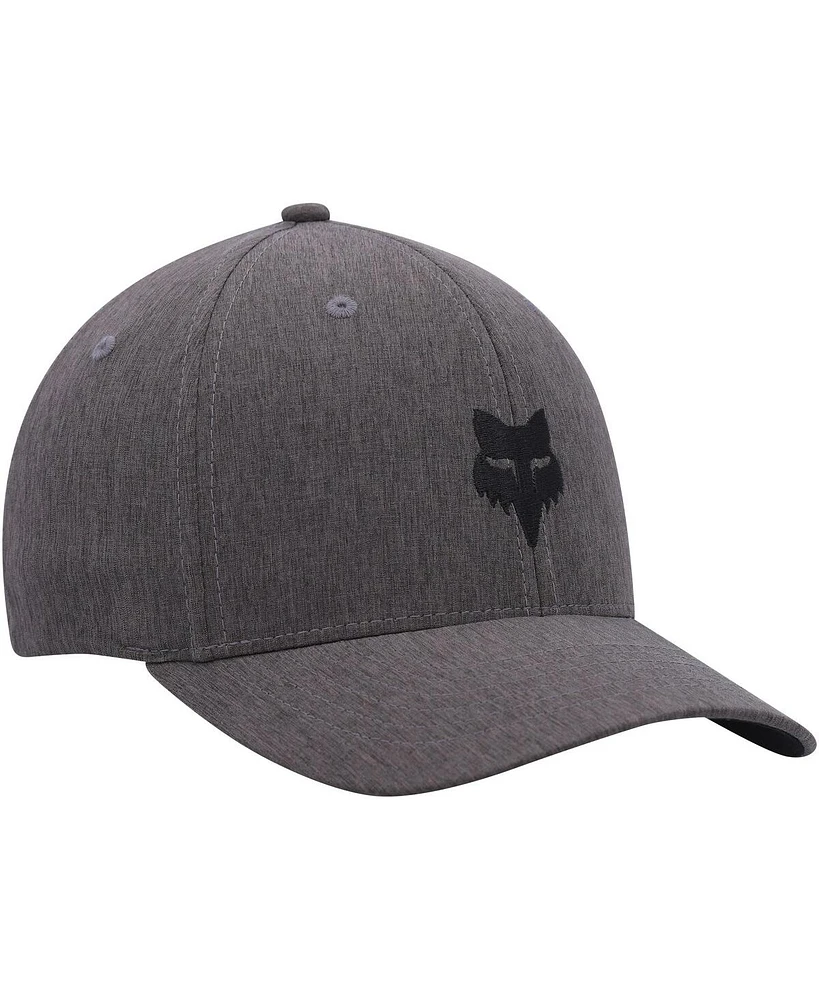 Men's Black Fox Racing Logo Flex Hat
