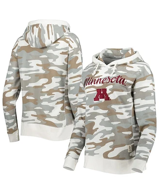 Women's Pressbox Camo Minnesota Golden Gophers San Pablo Pullover Hoodie