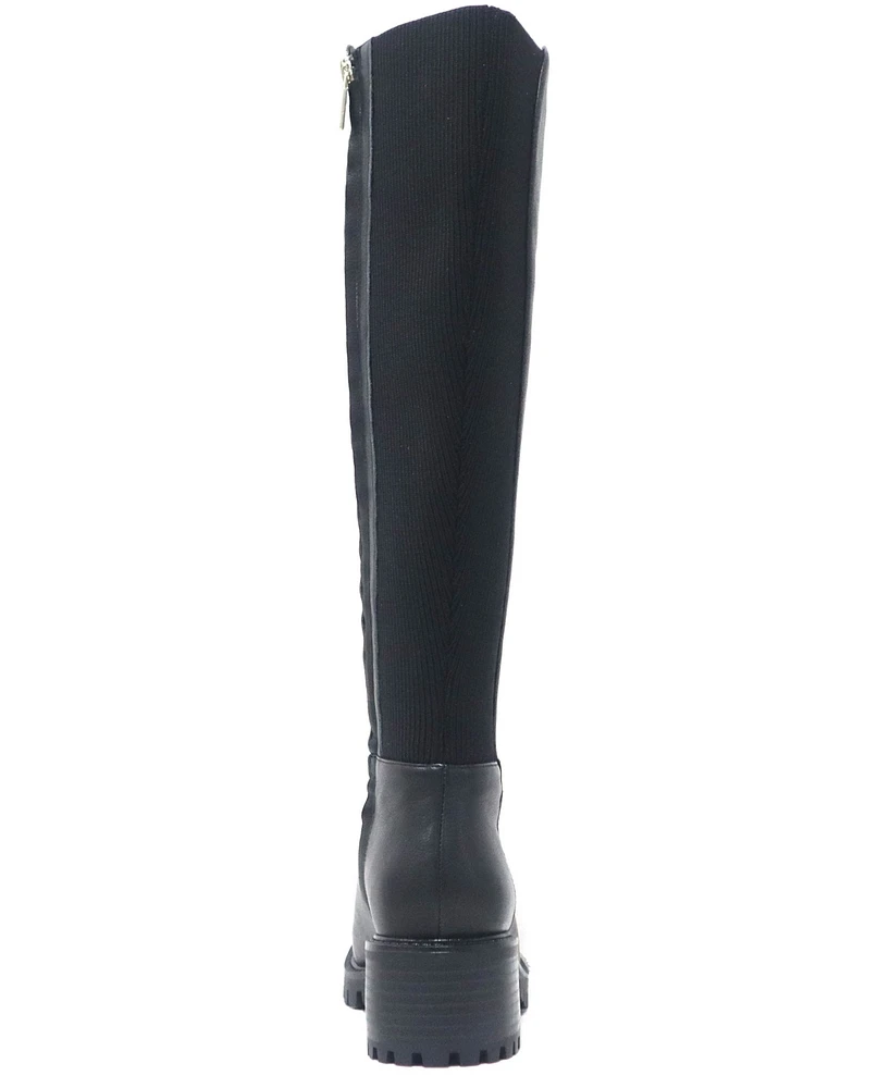 Kenneth Cole New York Women's Riva Knee High Lug Sole Boots