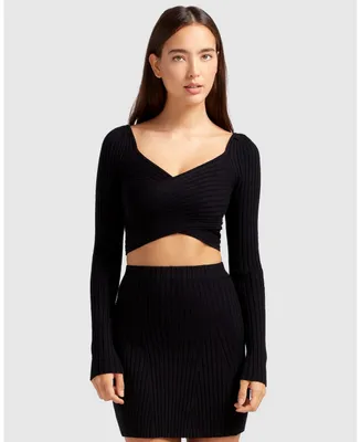 Belle & Bloom Forget Me Not Knit Crop
