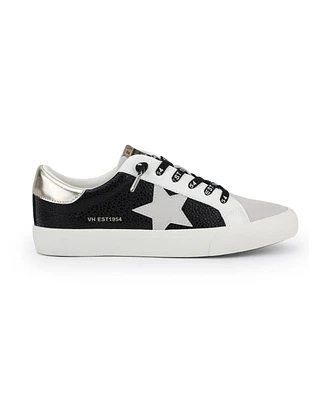 Grande - Black Pebbled Grey Women's's Sneaker by Vintage Havana