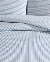 Eddie Bauer Ticking Stripe Cotton Percale 2 Piece Duvet Cover Set, Twin