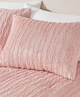 Intelligent Design Naomi Metallic Print Faux Fur 2 Piece Comforter Set, Twin/Twin Xl