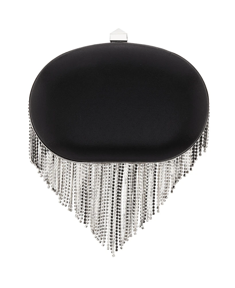 Nina Crystal Chain Draped Minaudiere