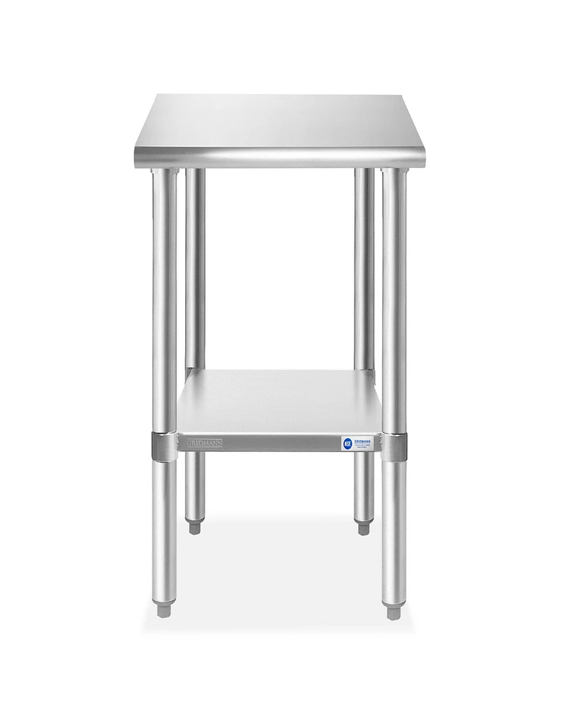 Gridmann x Inch Stainless Steel Table w/ Undershelf