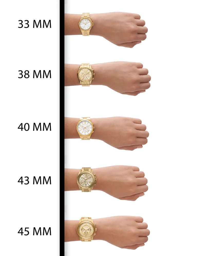 Michael Kors Women's Portia Rose Gold-Tone Stainless Steel Mesh Bracelet Watch 37mm
