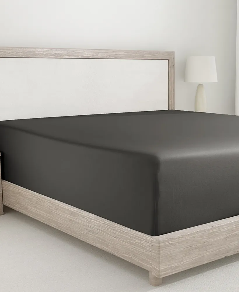 California Design Den Deep Pocket King Fitted Sheet Only - 400 Thread Count 100% Cotton Sateen Warm Chocolate Brown