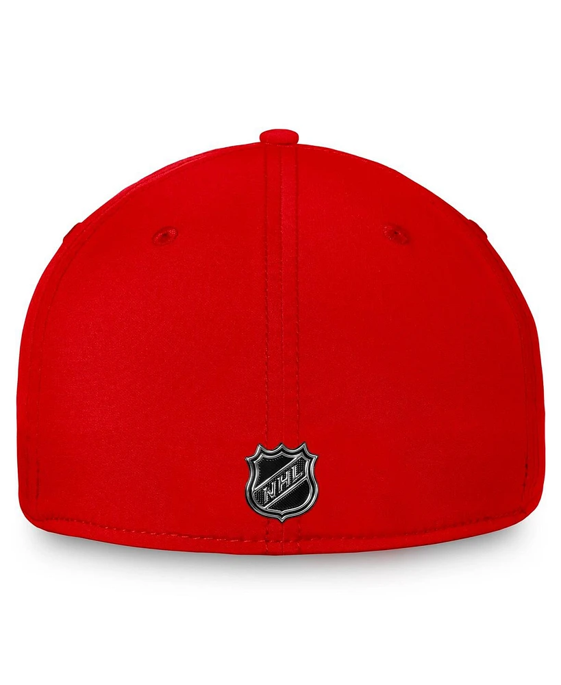 Men's Fanatics Red Calgary Flames Authentic Pro Training Camp Flex Hat