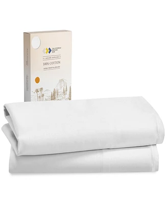 Standard/Queen Pillowcases Set of 2 – 100% Cotton, Soft & Cooling Sateen, Fits Standard and Queen Pillows