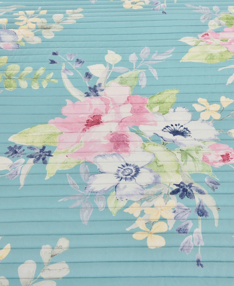 J by J Queen Esme Floral 3-Pc Quilt Set, Full/Queen