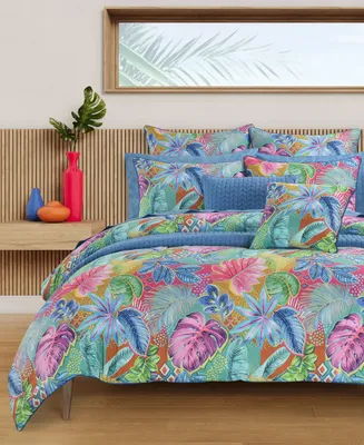 J by J Queen Hanalei Tropical 3-Pc Comforter Set