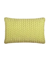 J by Queen Cayman Quilted Decorative Pillow, 12" x 40"
