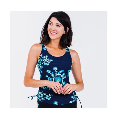 Calypsa Women's Maya Tankini Swim Top With Built Bra