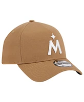 Men's New Era Khaki Minnesota Twins A-Frame 9FORTY Adjustable Hat