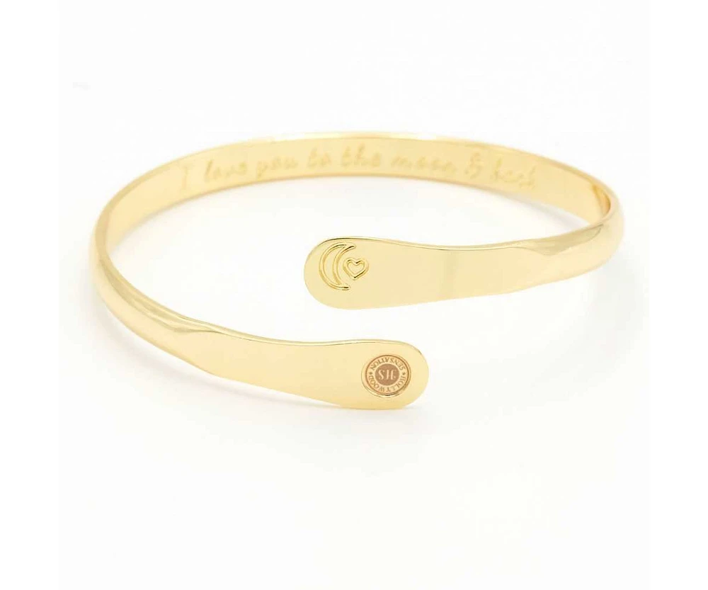 Engraved I love you to the moon and back Bracelet