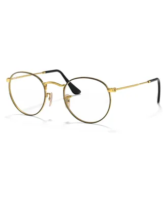 Ray-Ban Unisex Round Metal Optics Eyeglasses