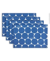 kate spade new york Joy Dot Reversible Placemats 4 Pack Set, 13" x 19"
