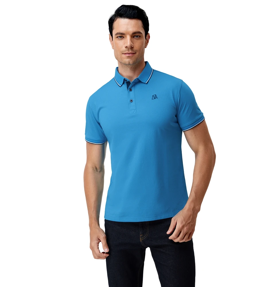 Bellemere Men's Silk Cotton Polo Shirt
