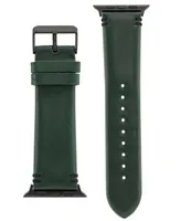 Vince Camuto Men's Dark Premium Leather Band Compatible with 42mm, 44mm, 45mm, Ultra