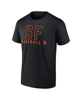Men's Fanatics Black, White San Francisco Giants Two-Pack Combo T-shirt Set