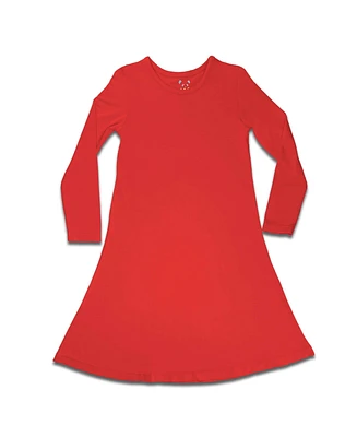 Bellabu Bear Toddler Girls Toddler|Child Winterberry Red Dress
