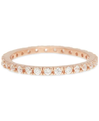 Adornia Crystal Eternity Band Ring