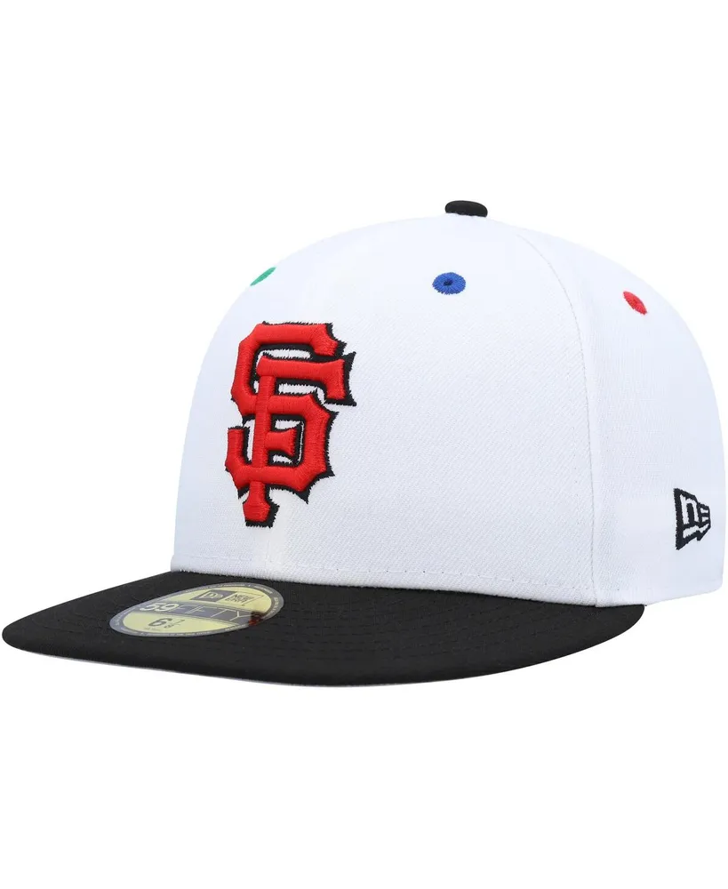 Men's New Era White, Black San Francisco Giants 1984 Mlb All-Star Game Primary Eye 59FIFTY Fitted Hat
