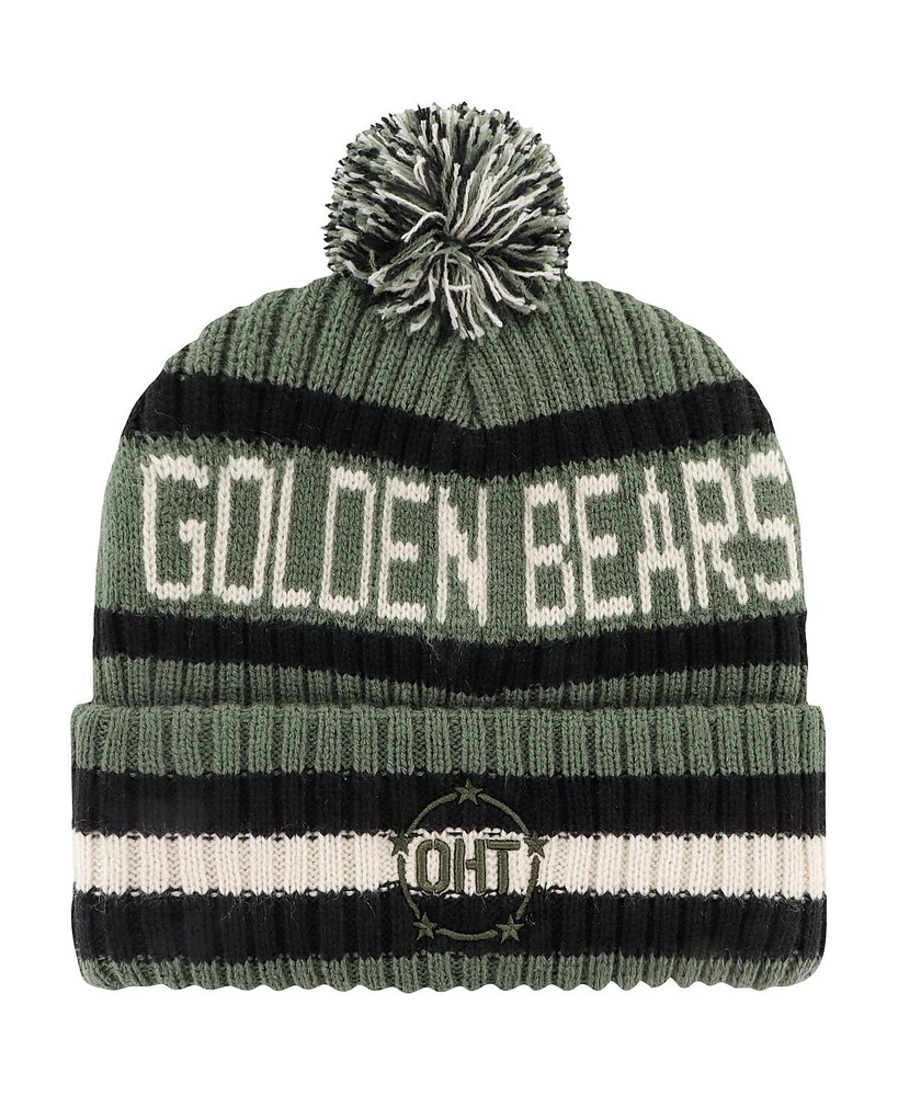 Men's '47 Brand Green Cal Bears Oht Military-Inspired Appreciation Bering Cuffed Knit Hat with Pom